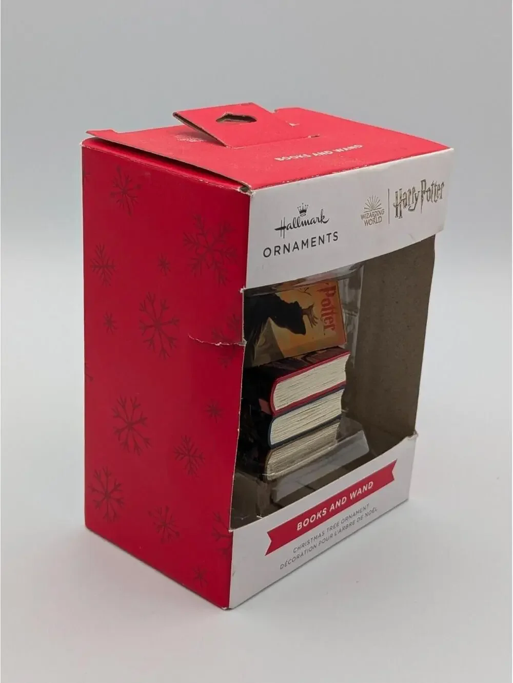 Hallmark Harry Potter Books and Wand Christmas Ornament